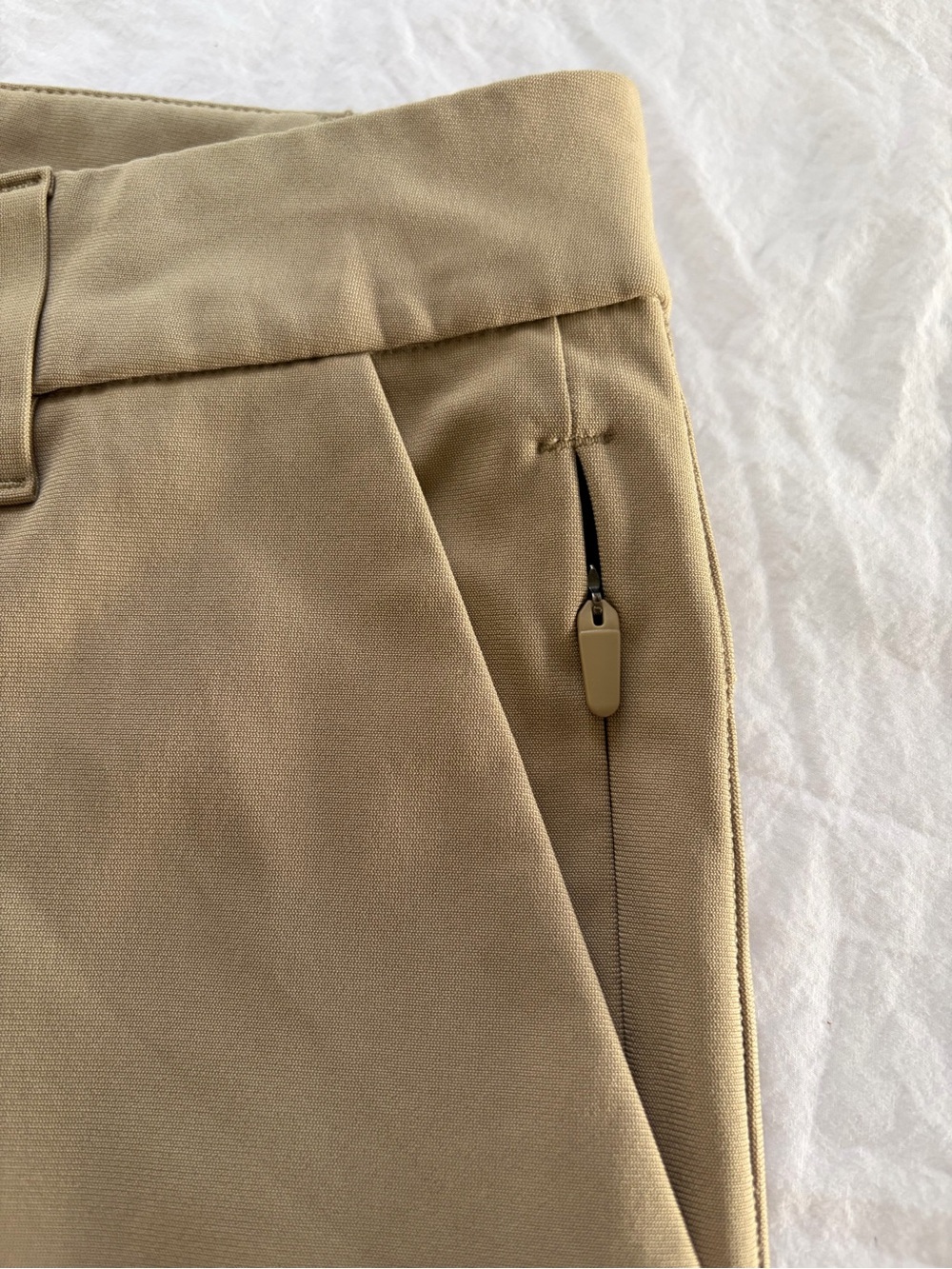 Lululemon Men's ABC Short 33 Khaki Tan Warpstreme Travel Golf Shorts 9" - Picture 2 of 16